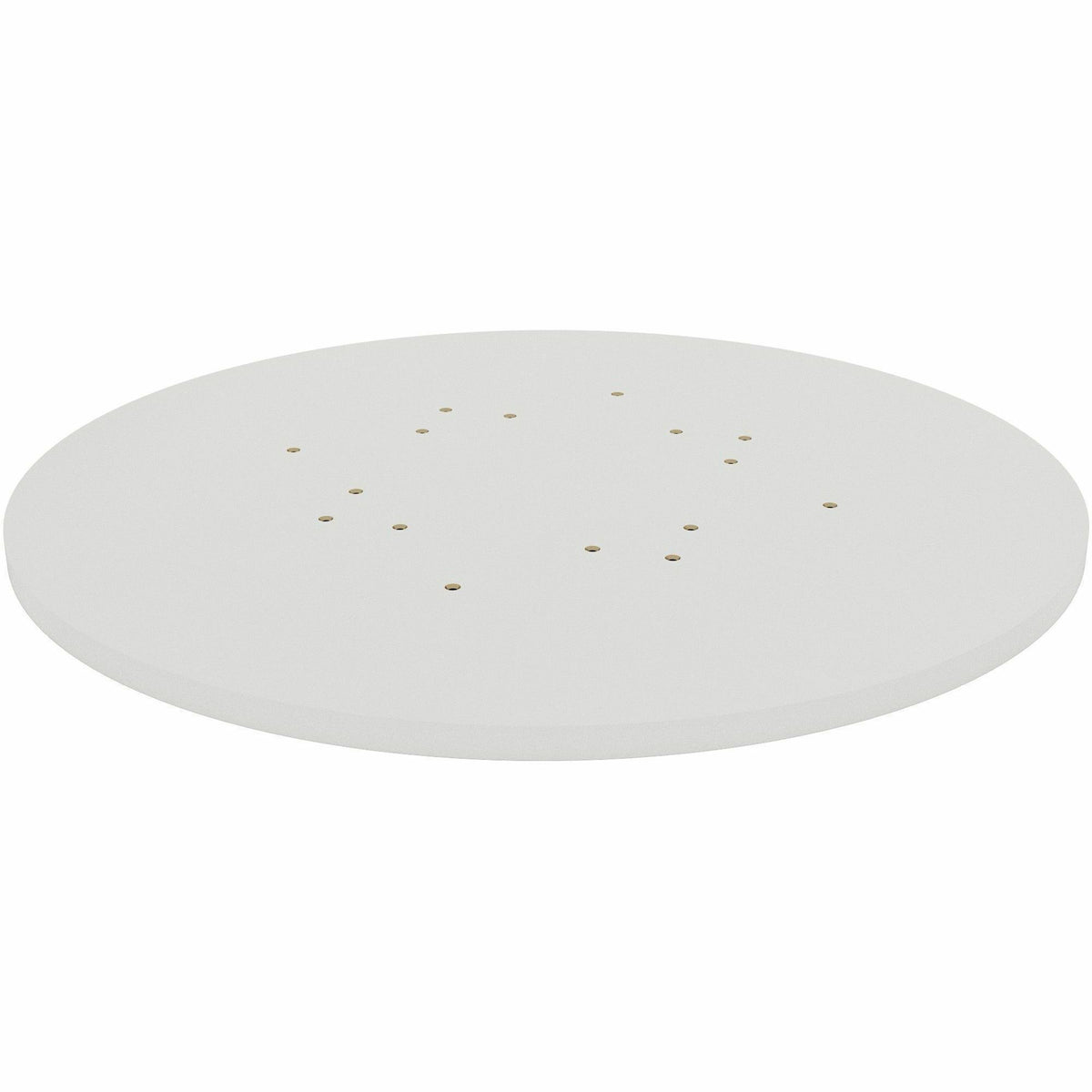 Lorell Hospitality/Conference Tabletop - Round - x 1" Thickness x 36" Diameter - Band Edge - White Table Top - Sturdy - 