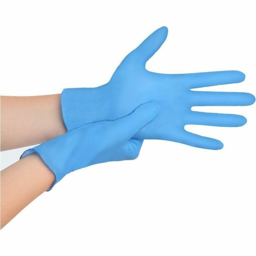 Remcoda Extra-Strength Nitrile Gloves - 4 mil Thickness - Chemical Protection - Medium Size - For Right/Left Hand - Nitr