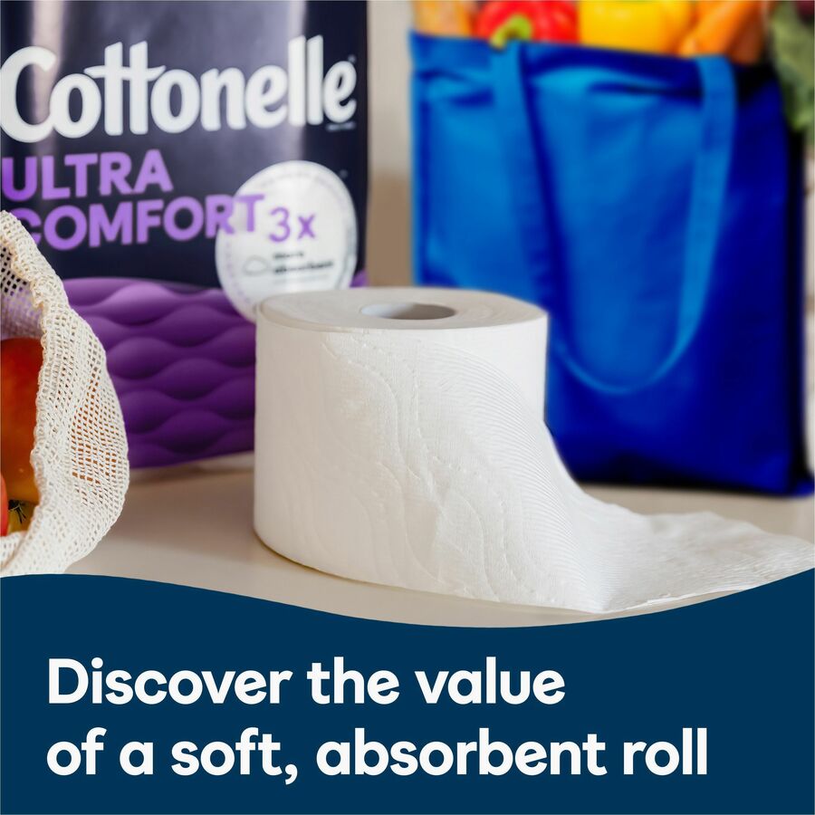 Kimberly-Clark Professional Ultra Comfort Toilet Paper - 2 Ply - White - Paper, FiberPack - 12/Pack - 4 / Carton