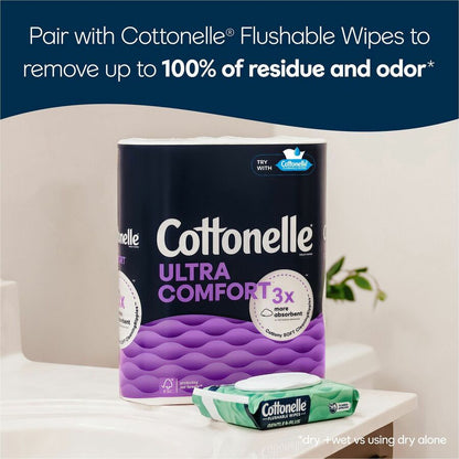 Kimberly-Clark Professional Ultra Comfort Toilet Paper - 2 Ply - White - Paper, FiberPack - 12/Pack - 4 / Carton