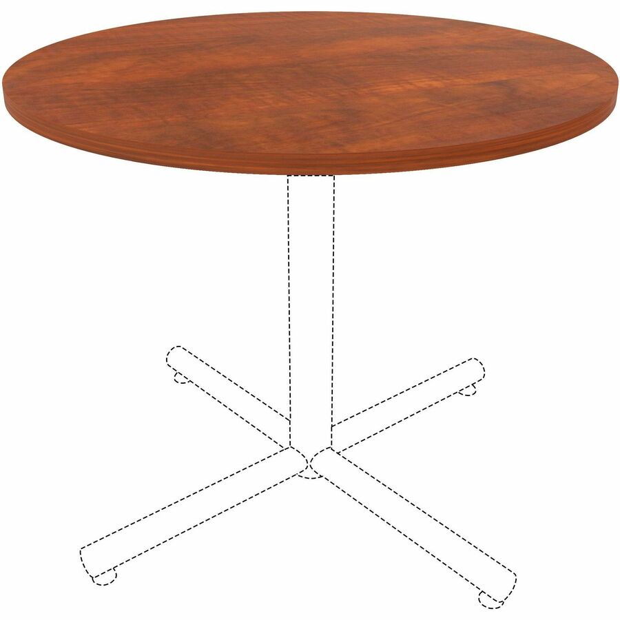 Lorell Hospitality/Conference Tabletop - Round - x 1" Thickness x 36" Diameter - Band Edge - Cherry Table Top - 1 Each