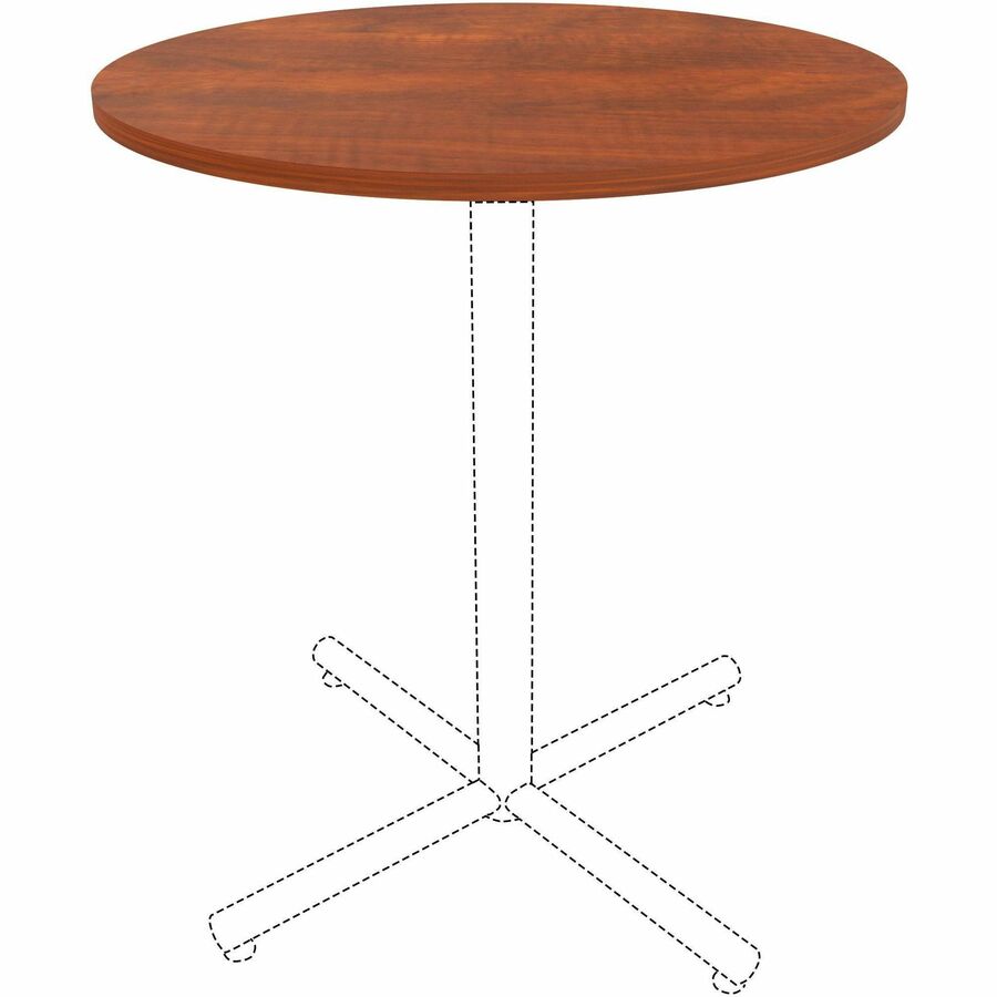 Lorell Hospitality/Conference Tabletop - Round - x 1" Thickness x 36" Diameter - Band Edge - Cherry Table Top - 1 Each