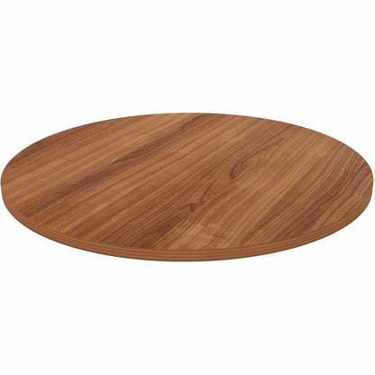Lorell Hospitality/Conference Tabletop - Round - x 1" Thickness x 36" Diameter - Band Edge - Walnut Table Top - 1 Each