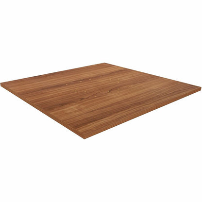 Lorell Hospitality/Conference Tabletop - Square - 42" Width x 1" Thickness x 42" Length - Band Edge - Walnut Table Top -