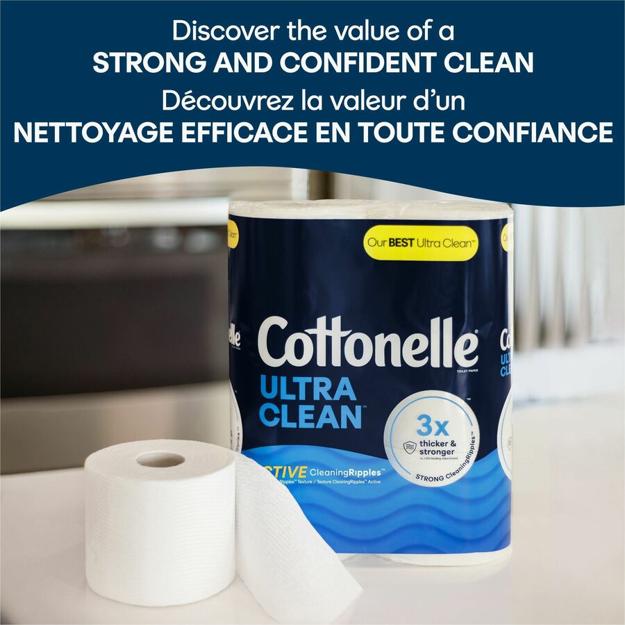 Kimberly-Clark Professional Ultra Clean Toilet Paper - 1 Ply - White - Paper, Fiber - 24 / Pack