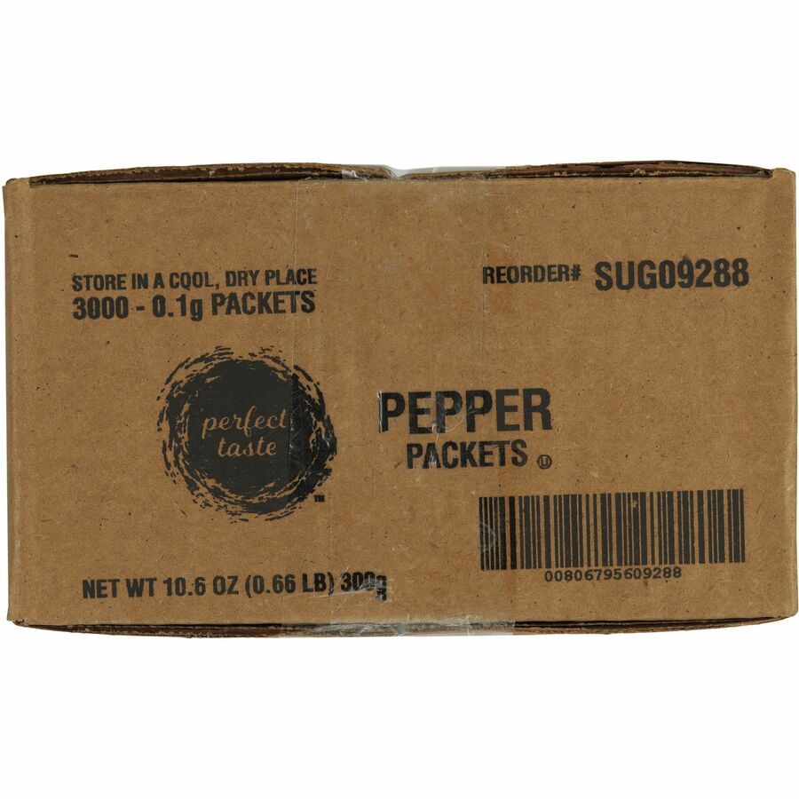 Sugar Foods Pepper Packets - 0 oz - 1000/Bag - 3 / Carton
