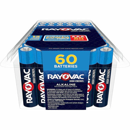 Rayovac High Energy AAA Alkaline Batteries - For Home Appliance, Flashlight, Microphone, Remote Control - AAA - 1.5 V - 