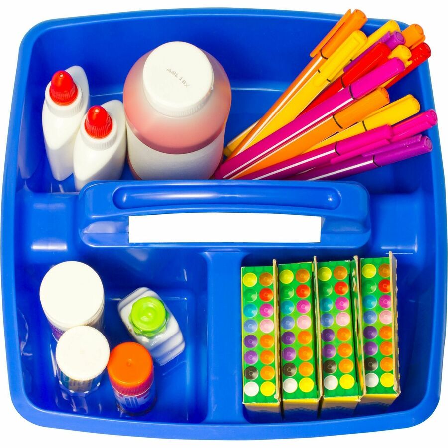 Storex Classroom Caddy - 3 Compartment(s) - 5.25" Height x 9.25" Width x 9.25" Depth - 5 / Set