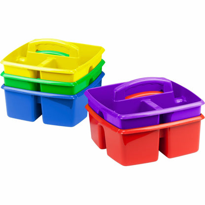 Storex Classroom Caddy - 3 Compartment(s) - 5.25" Height x 9.25" Width x 9.25" Depth - 5 / Set