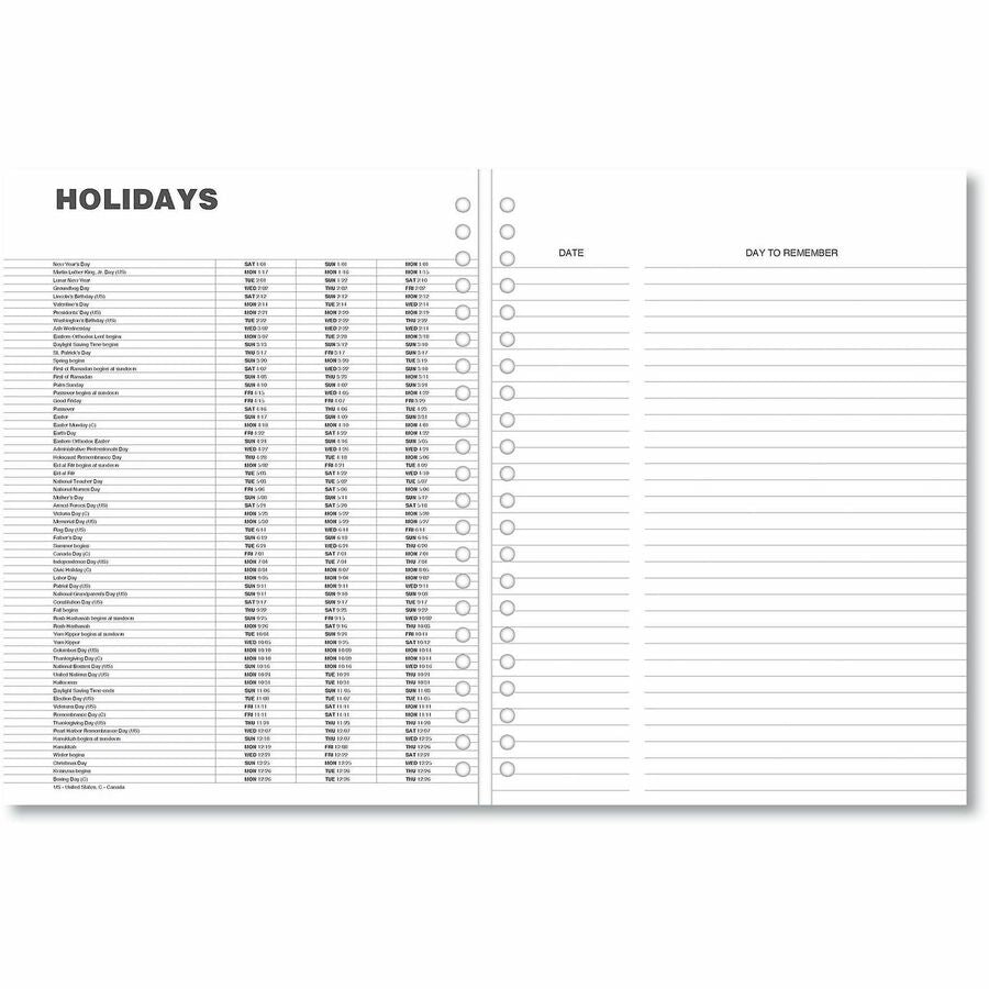 Universal Planner - Large - Monthly - 14 Month - December 2025 to January 2027 - 1 Month Double Page Layout - 8" x 11" S