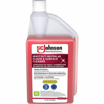 SC Johnson Heavy-Duty pH Floor & Surface Cleaner - For Multi Surface, Multipurpose - Concentrate - 32 fl oz (1 quart) - 