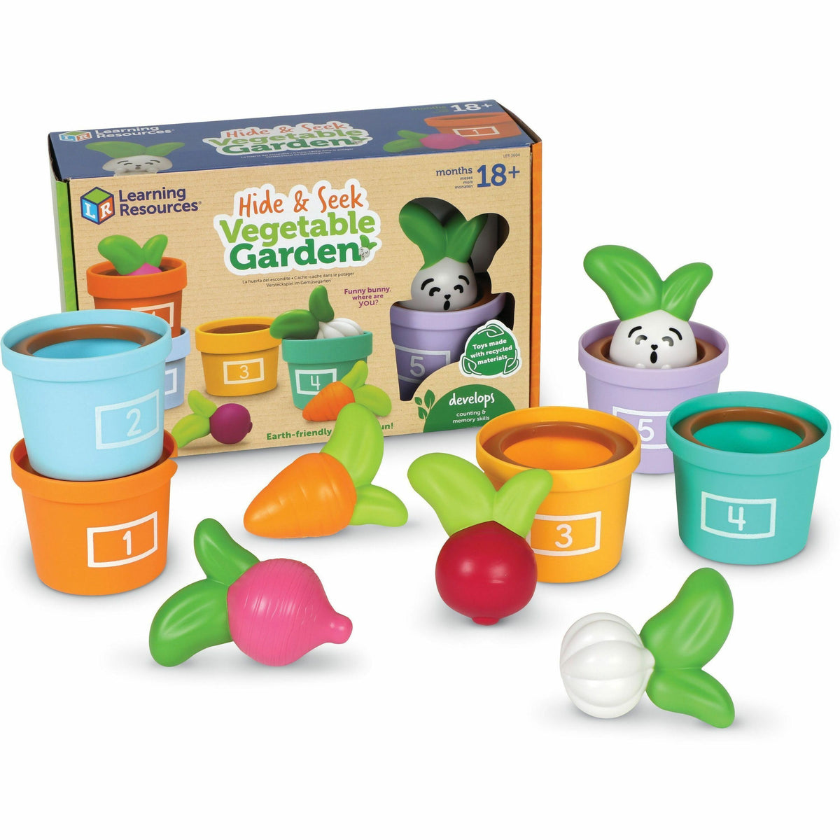 Learning Resources Hide and Seek Vegetable Garden - Hide & Seek Toy - Theme/Subject: Fun, Learning - 18 Month & Up - 10 