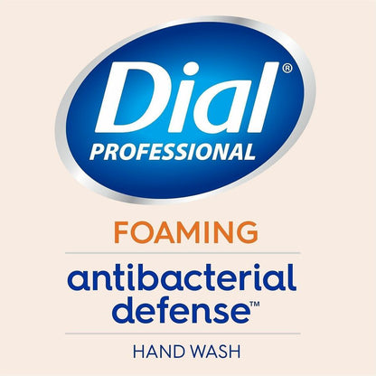 Dial Antibacterial Defense Foaming Handwash - 1 gal - Bottle Dispenser - Bacteria Remover - Hand - Antibacterial - Orang