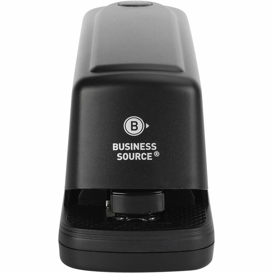 Business Source Electric Stapler - Staples Upto 25 Sheet - Holds Upto 210 Staple - Full Strip - Black - 1 Each