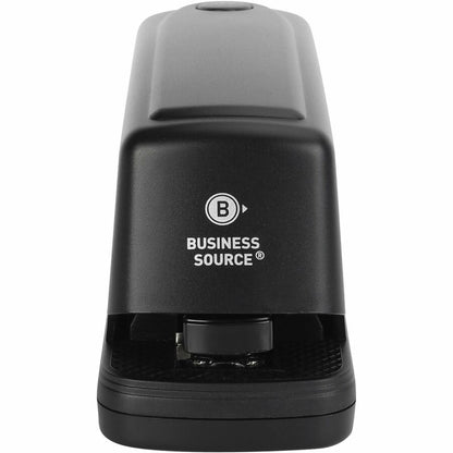 Business Source Electric Stapler - Staples Upto 25 Sheet - Holds Upto 210 Staple - Full Strip - Black - 1 Each