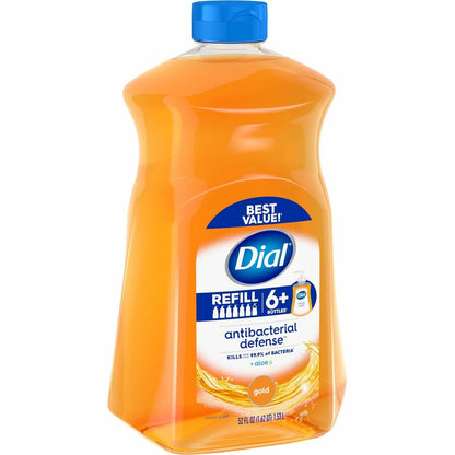 Dial Antibacterial Defense Liquid Hand Soap - 1.63 quart - Bottle Dispenser - Bacteria Remover - Hand - Antibacterial - 