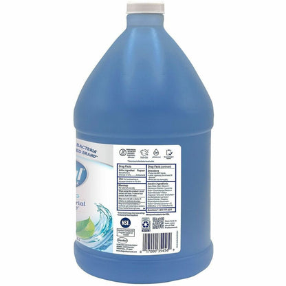 Dial Antibacterial Defense Foaming Handwash - Spring Water Scent - 1 gal - Bottle Dispenser - Bacteria Remover - Hand - 