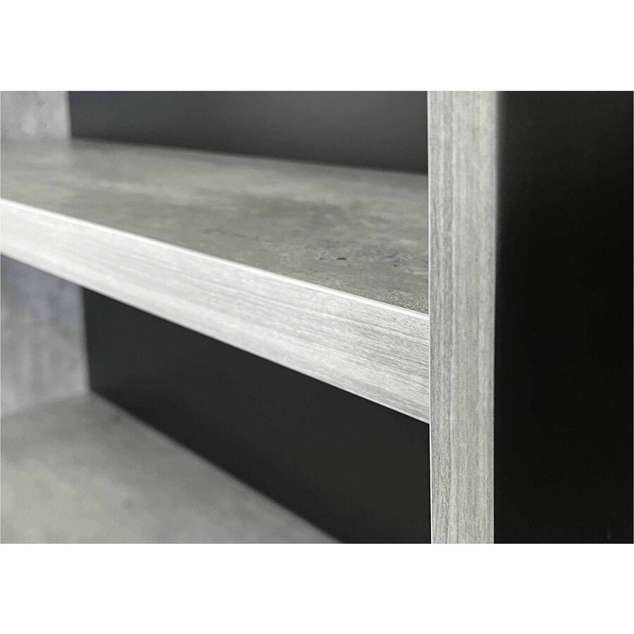 Martin Mason Concrete Laminate Unit - 78" Height x 36" Width x 12" Depth - 2 Door(s) - 4 Shelve(s) - 3 Adjustable Shelf(
