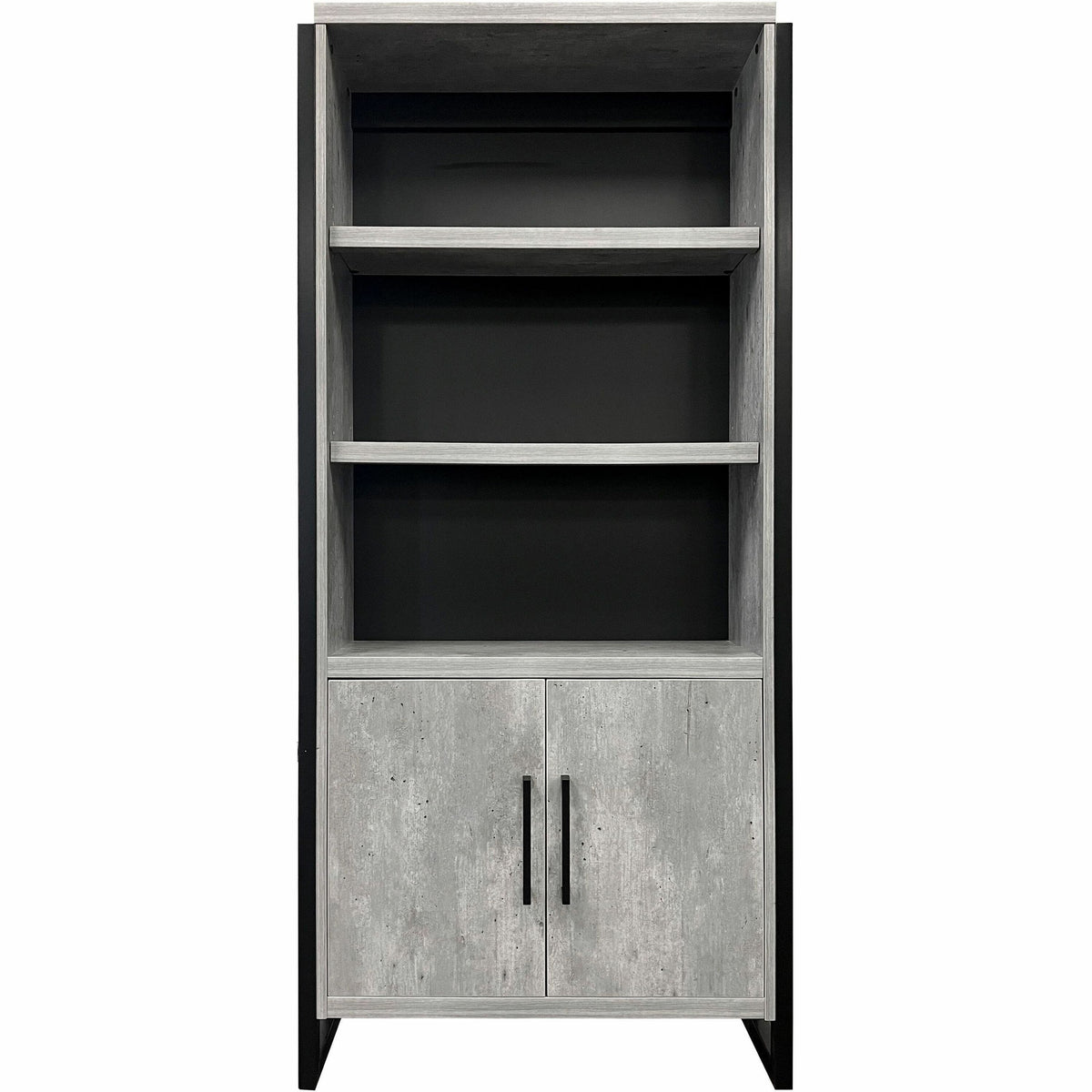 Martin Mason Concrete Laminate Unit - 78" Height x 36" Width x 12" Depth - 2 Door(s) - 4 Shelve(s) - 3 Adjustable Shelf(