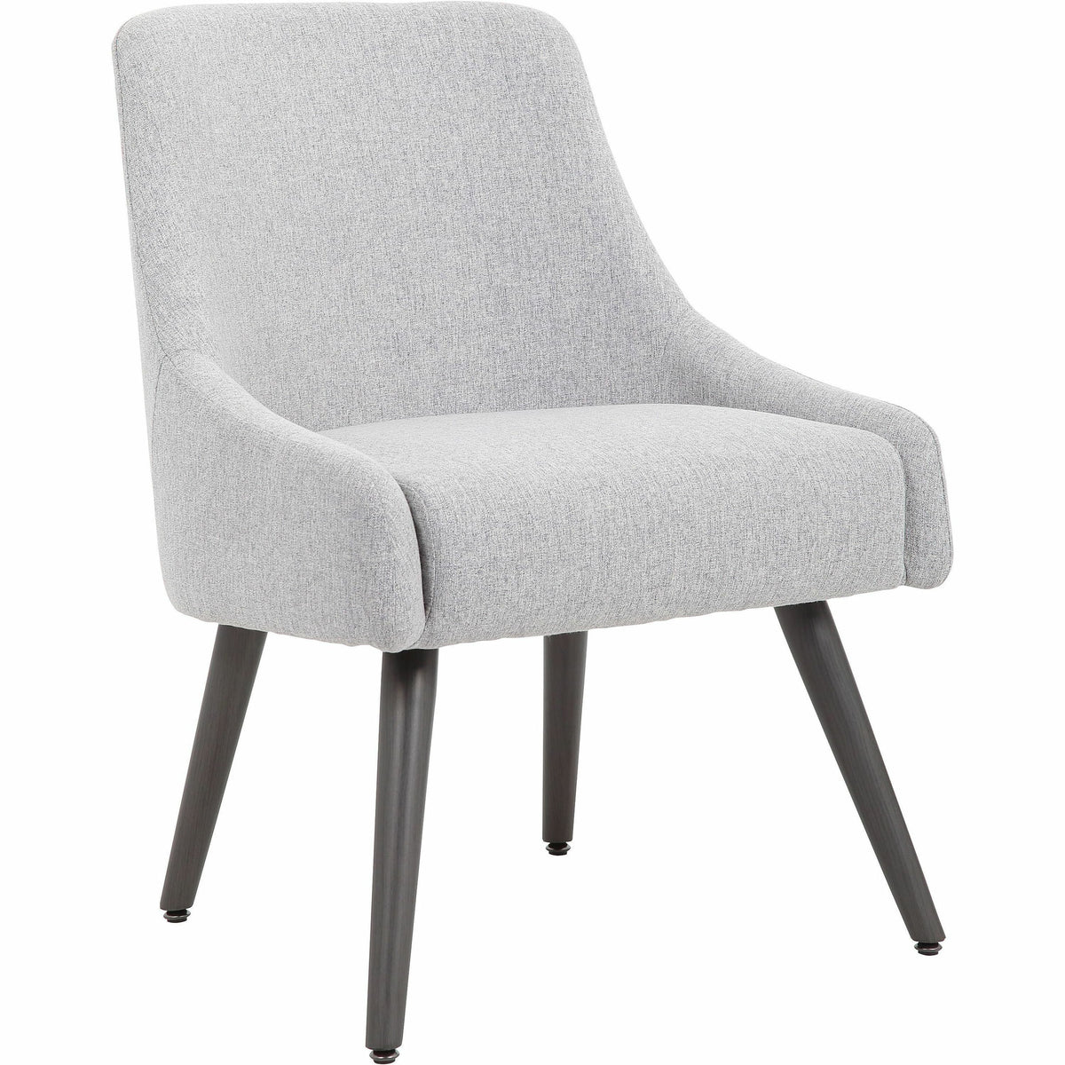 Boss Boyle Guest Chair - Foam Seat Material - 5-star Base - Wood, Gray, Black - Poly Linen, Metal - 1 Each