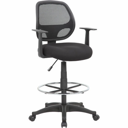 Boss Commercial-Grade Mesh Back Stool - High Density Foam (HDF), Fabric Seat Material - Mesh Back Material - 5-star Base