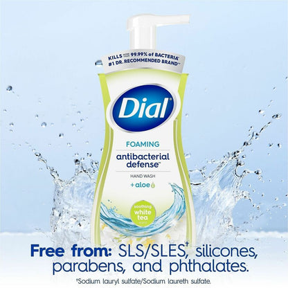 Dial Complete Foam Hand Wash Pump - White Tea Scent - 10 fl oz - Pump Dispenser - Bacteria Remover, Kill Germs - Hand, B