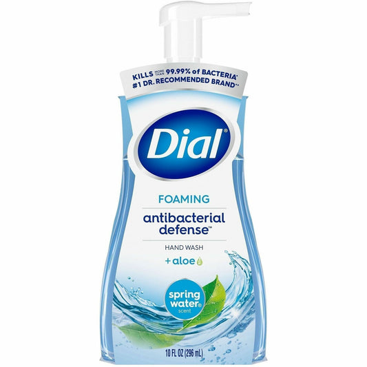 Dial Complete Spring Water Foaming Soap - Spring Water Scent - 10 fl oz - Pump Bottle Dispenser - Bacteria Remover - Han