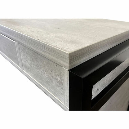 Martin Mason Concrete Laminate Unit - 31" Height x 48" Width x 21" Depth - Total Drawer(s): 1 - Material: Laminate - Fin