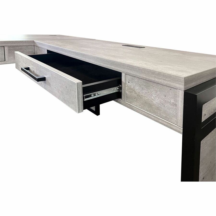 Martin Mason Concrete Laminate Unit - 31" Height x 48" Width x 21" Depth - Total Drawer(s): 1 - Material: Laminate - Fin