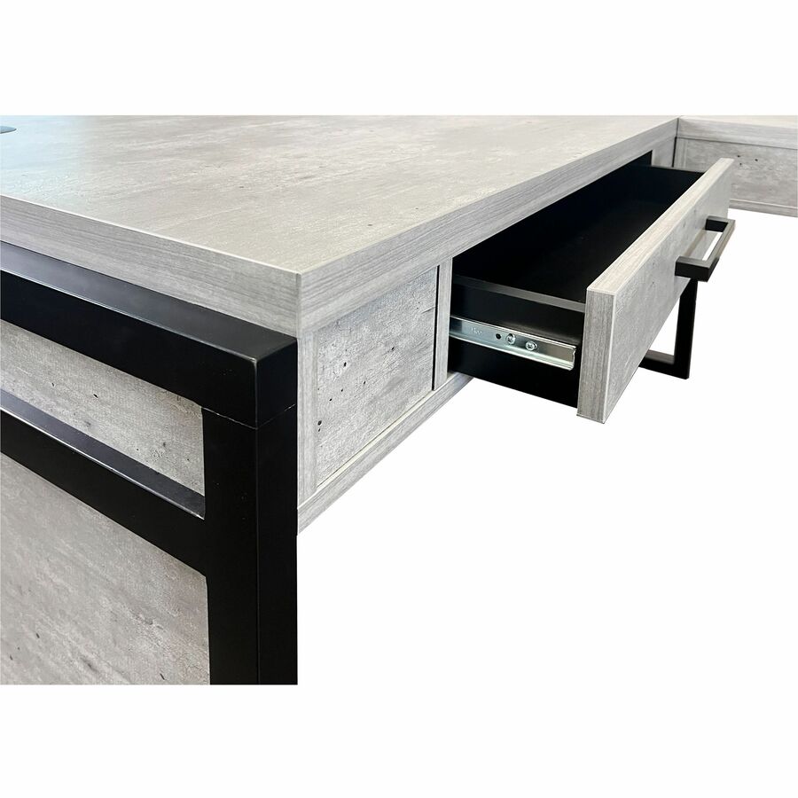 Martin Mason Concrete Laminate Unit - 31" Height x 48" Width x 21" Depth - Total Drawer(s): 1 - Material: Laminate - Fin