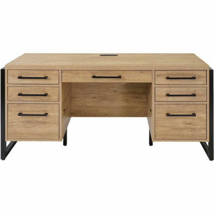 Martin Mason Monarca Laminate Unit - 31" Height x 66" Width x 21" Depth - Total Drawer(s): 7 - Material: Thermofused Lam