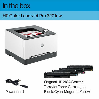 HP LaserJet Pro 3201dw Wireless Laser Printer - Color - 26 ppm Mono / 26 ppm Color - 600 x 600 dpi Print (600 x 600 dpi 