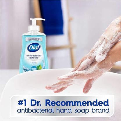 Dial Liquid Soap - Spring Water Scent - 11 fl oz - Pump Dispenser - Bacteria Remover - 1 Each