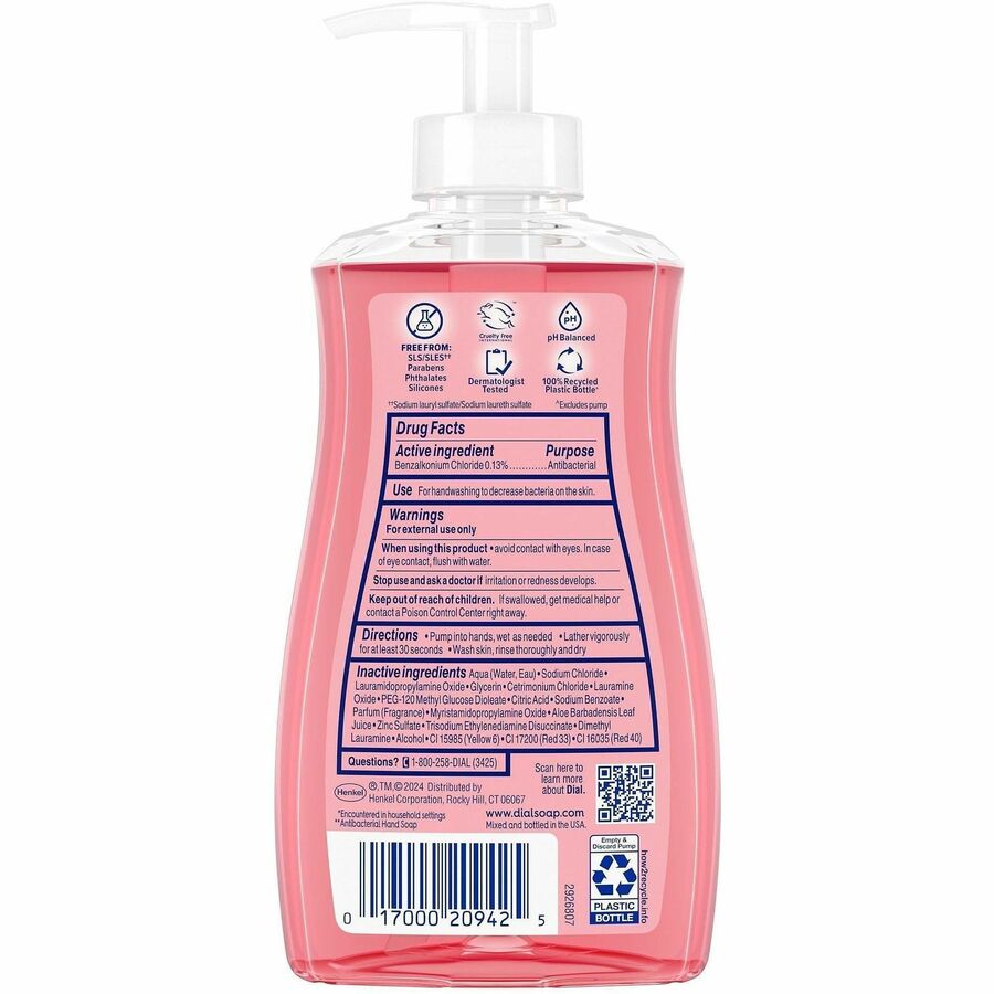 Dial Pomegranate Tangerine Antibacterial Hand Soap - Pomegranate & Tangerine Scent - 11 fl oz - Pump Dispenser - 12 / Ca