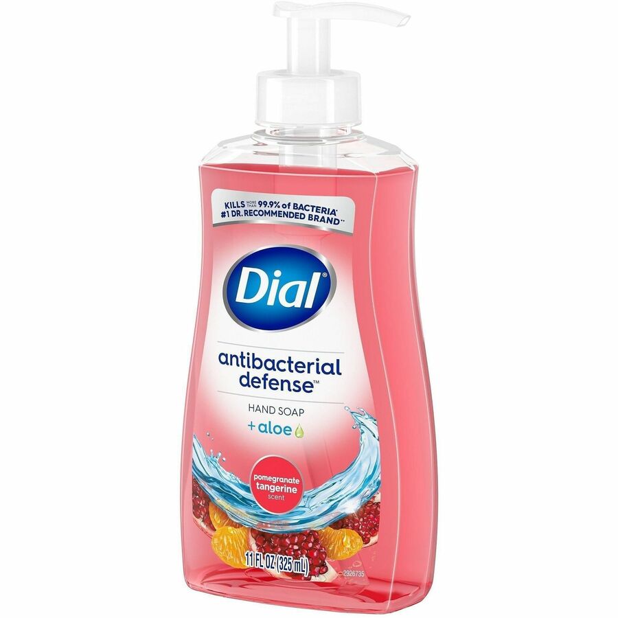 Dial Pomegranate Tangerine Antibacterial Hand Soap - Pomegranate & Tangerine Scent - 11 fl oz - Pump Dispenser - 12 / Ca