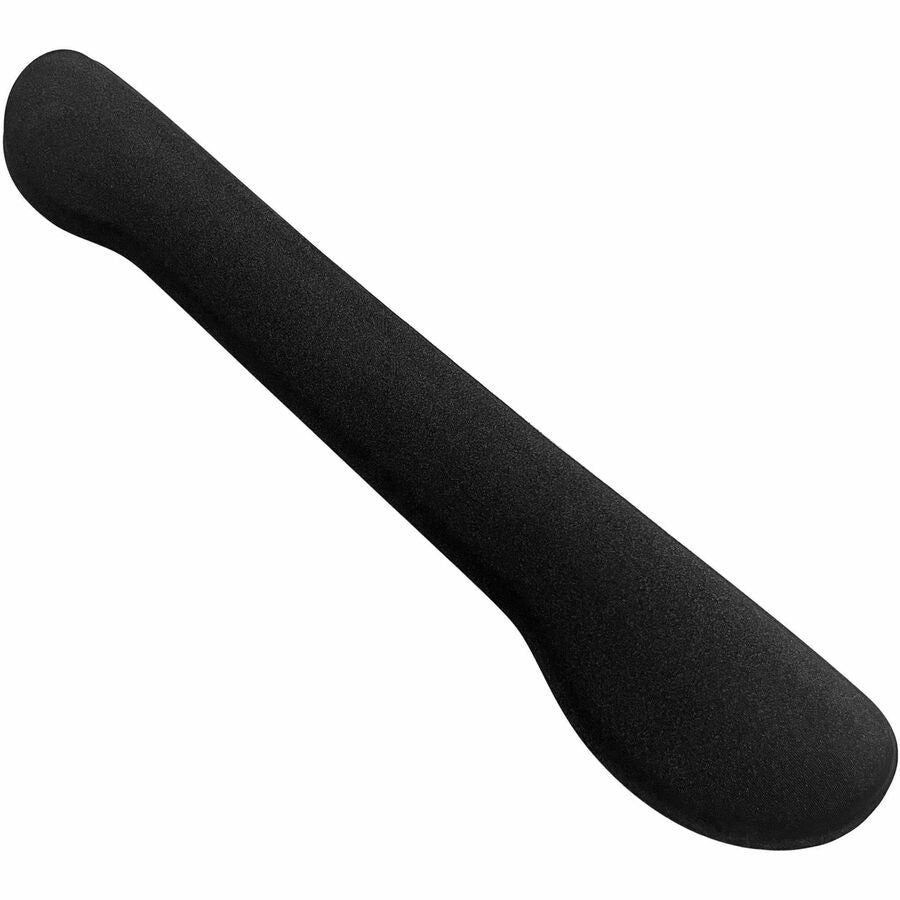 Compucessory Fabric-covered Gel Wrist Rest - 0.80" Height x 18.50" Width x 2.80" Depth - Black - Polyurethane Gel - Anti