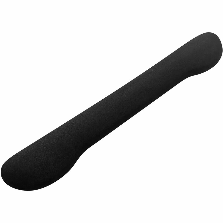 Compucessory Fabric-covered Gel Wrist Rest - 0.80" Height x 18.50" Width x 2.80" Depth - Black - Polyurethane Gel - Anti
