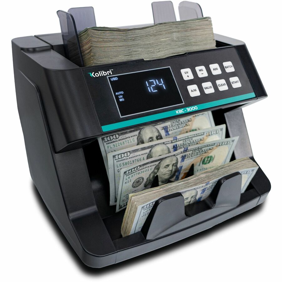 Kolibri Kolibri Top-Loading Bill Counter - Counts @ 200 bills/min - Gray