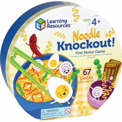 Learning Resources Noodle Knockout Fine Motor Game - Learning Toy - Theme/Subject: Learning - 4 Year & Up - 67 Pieces - 
