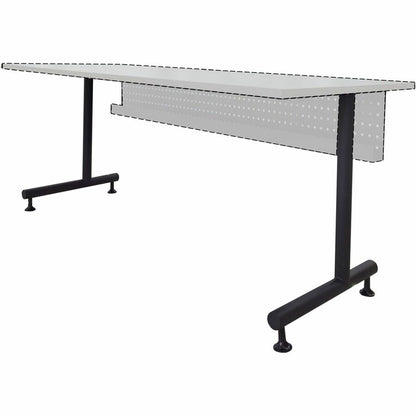 Lorell Invent Training Table Components - Black C-leg Base - 2 Legs - 28.50" Height x 5" Width x 22" Depth - Training - 