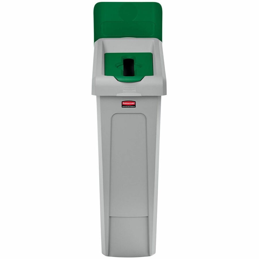 Rubbermaid Commercial Slim Jim Recycling Station 1-Stream Paper, 23 Gal - 23 gal Capacity - For Commercial - Durable, Re
