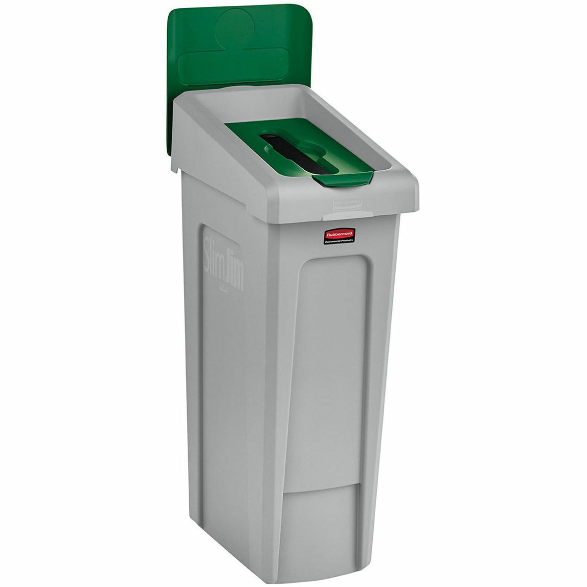 Rubbermaid Commercial Slim Jim Recycling Station 1-Stream Paper, 23 Gal - 23 gal Capacity - For Commercial - Durable, Re