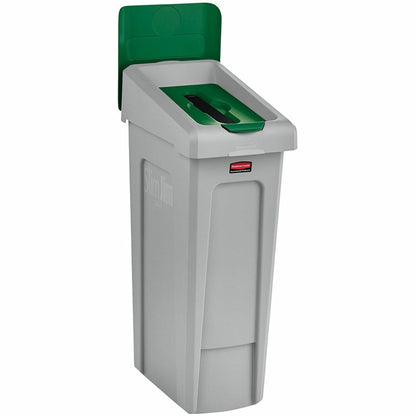 Rubbermaid Commercial Slim Jim Recycling Station 1-Stream Paper, 23 Gal - 23 gal Capacity - For Commercial - Durable, Re