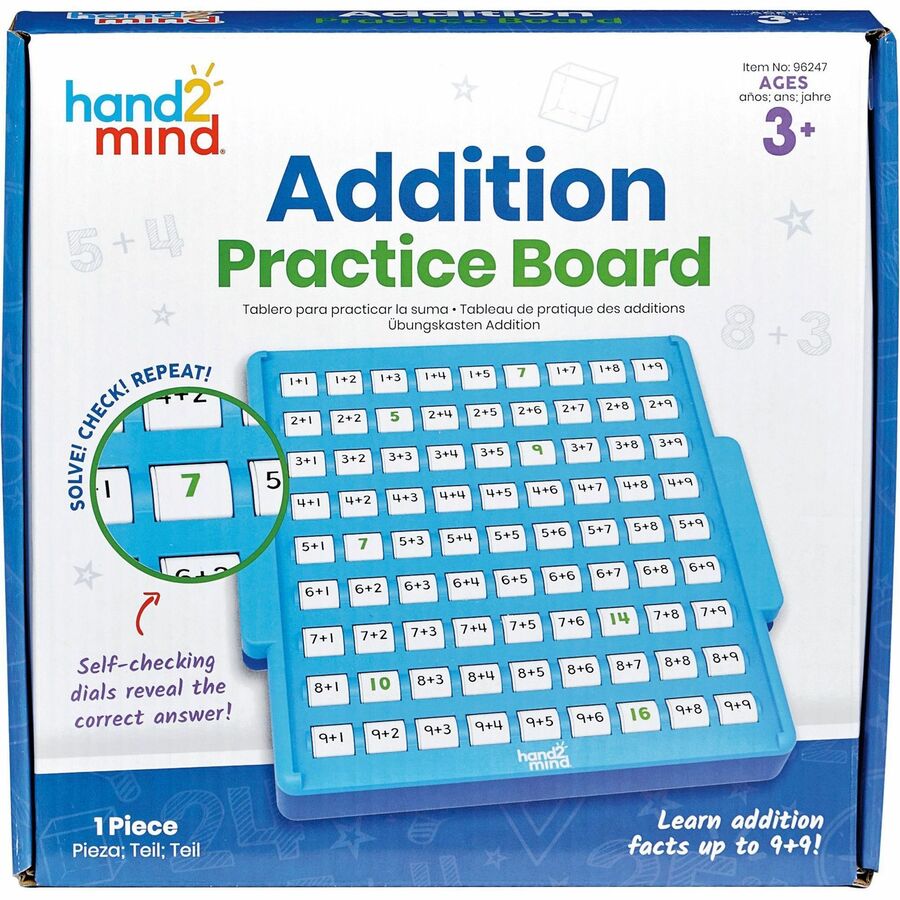 Learning Resources Addition Skills Practice Board - Skill Learning: Addition, Interactive Learning - 1 Each
