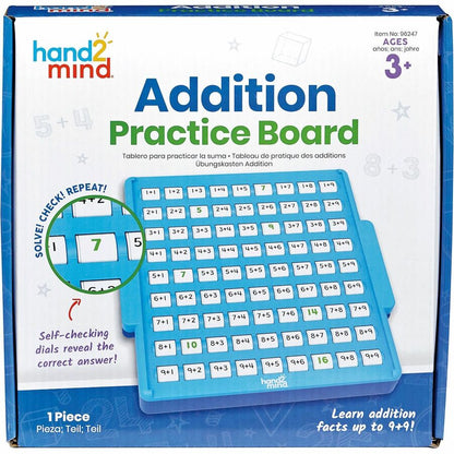 Learning Resources Addition Skills Practice Board - Skill Learning: Addition, Interactive Learning - 1 Each
