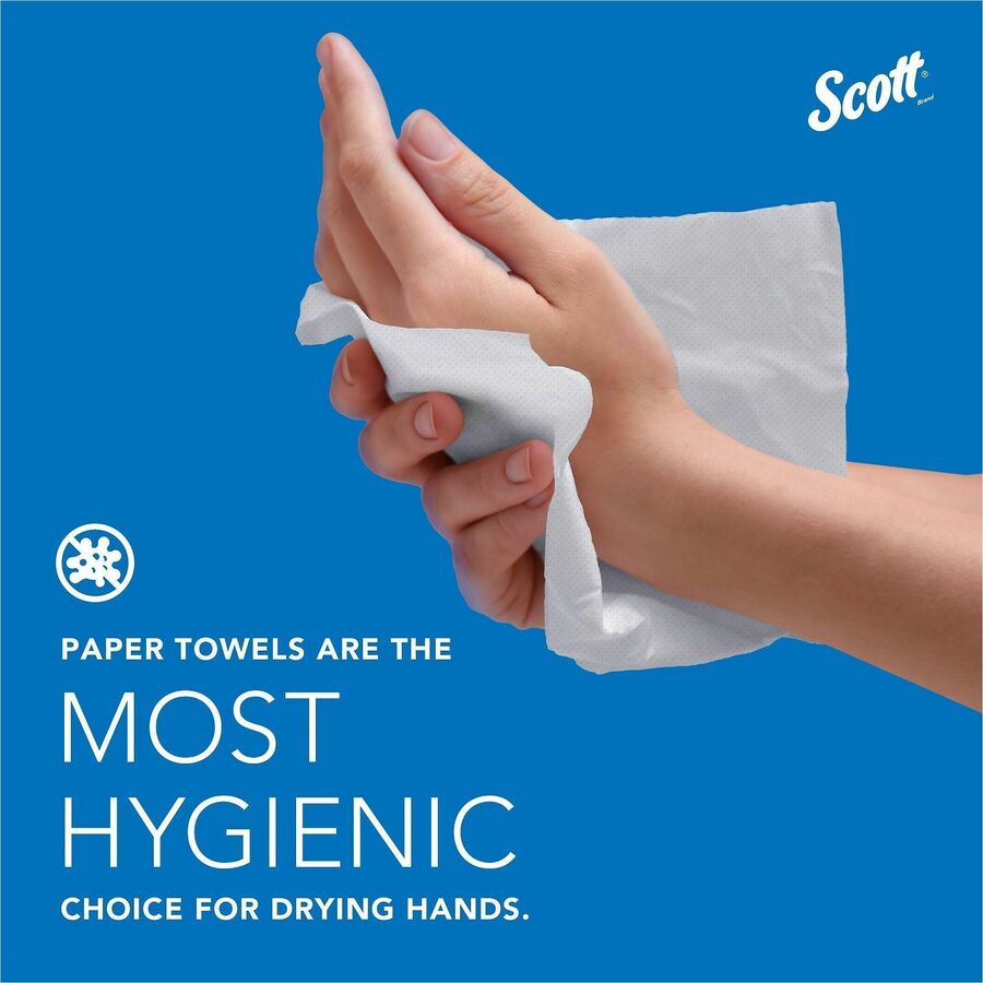 Scott® Universal 100% Recycled Fiber Hard Roll Paper Towels - 1 1/2" Core - White - Fiber - 6 / Carton