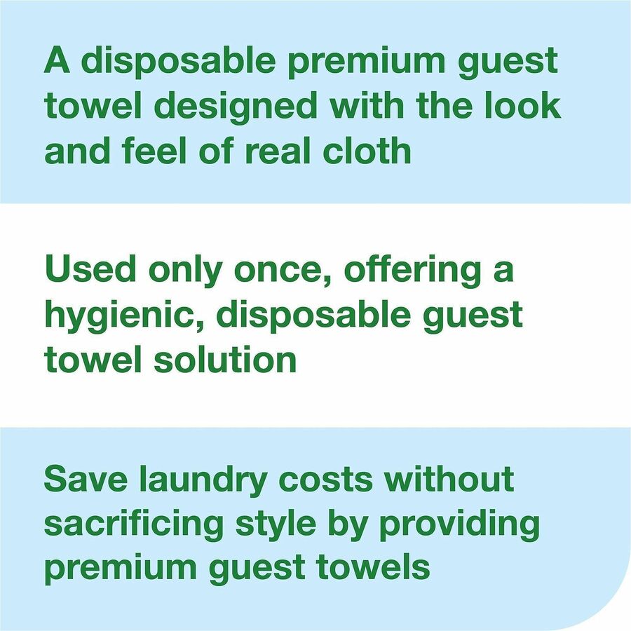 TORK LinStyle Valet Guest Towel White, 1/6 Fold, 5 x 100 Towels - 1 Ply - Extra Large - 11.50" Width x 17" Length - Whit
