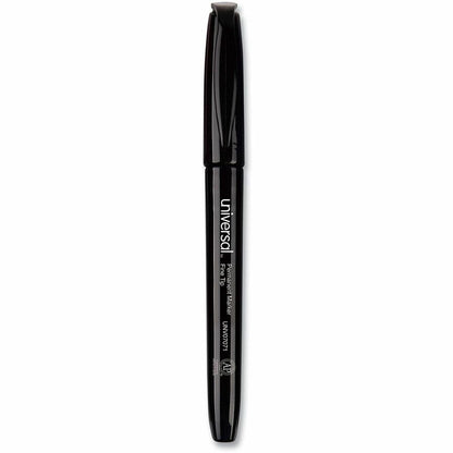 Universal Pen-Style Permanent Marker Value Pack, Fine Bullet Tip, Black, 36/Pack - Black Ink - General Purpose - 36 / Pa