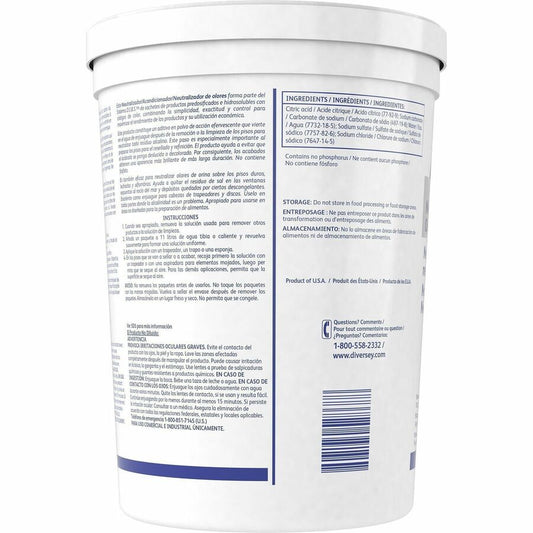Diversey Neutralizer Conditioner/Odor Counteractant - For Surface, Floor - Powder - 0.50 oz (0.03 lb) - 6.5 to 99 pH - 1