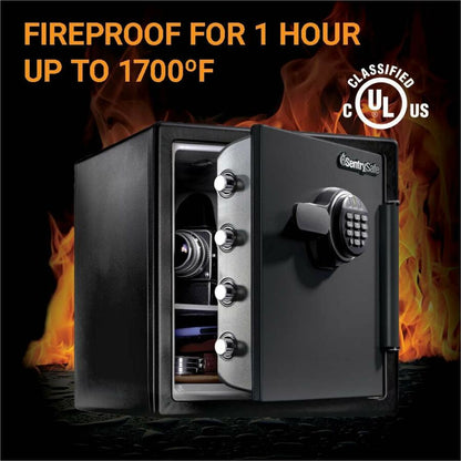 Sentry Safe Digital fire/water safe - 1.23 ft³ - Digital Lock - 4 Live-locking Bolt(s)